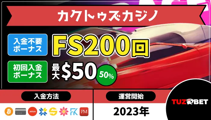 カクトゥズカジノトップページ
