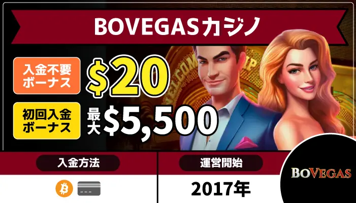 BOVEGASカジノトップページ