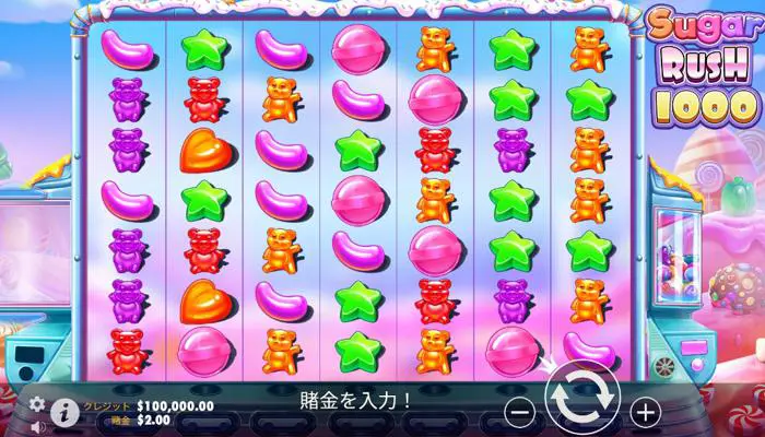 :BCゲームのSugar Rush 1000(シュガー・ラッシュ1000)