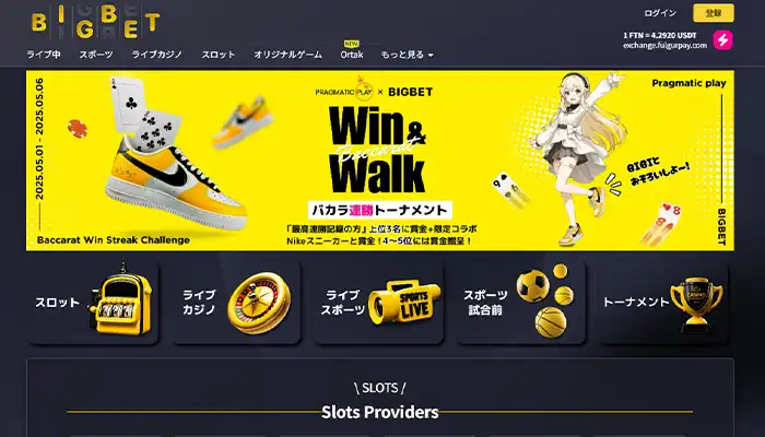 ビッグベットカジノトップページ