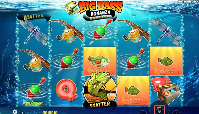 カジノシークレットのおすすめスロット「Big Bass Bonanza」