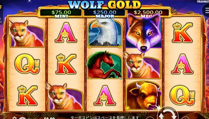 ラッキーニッキーのおすすめスロット「Wolf Gold」